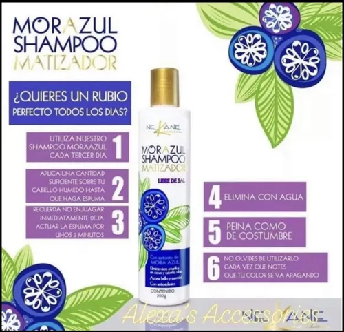 Miniatura 7 de Nekane Morazul Kit de champú y mascarilla para el cabello, 10.58 onzas cada uno, para cabello rubio y gris