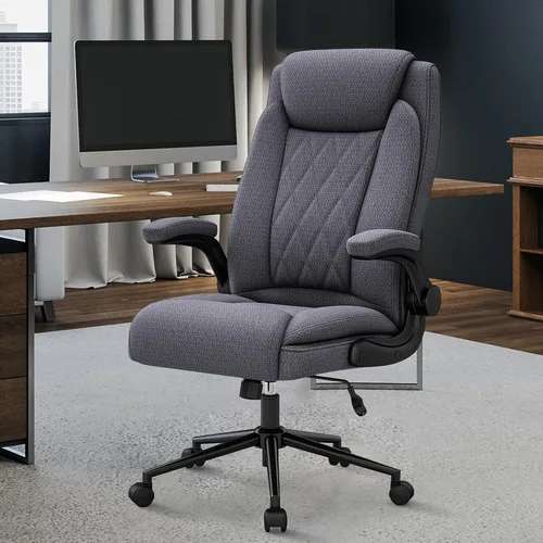 ralex-chair Silla de Oficina Grande y Alta - Silla de Oficina Resistente de 500 Libras para Hombre Grande, Silla de Escritorio de Oficina Ejecutiva