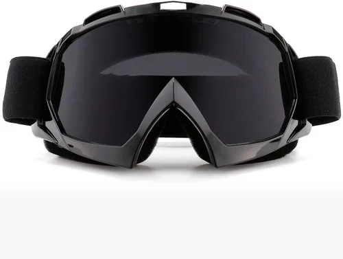 Miniatura 7 de FMY Gafas de motocross para hombres, mujeres y jóvenes, antiarañazos, a prueba de polvo, UV400 ATV Lente negro-gris