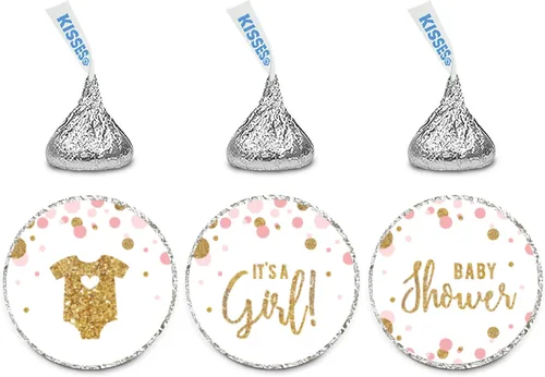 Miniatura 13 de Andaz Press Colección de fiesta de baby shower de niña con purpurina de oro rosa rubor, pancarta colgante con cuerda, Welcome Baby!, 5 pies, 1 juego