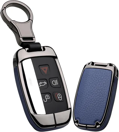 Miniatura 12 de ontto Funda para Llaves Compatible con Land Rover Estuche de Llave de Metal y Cuero Portallaves con Llavero