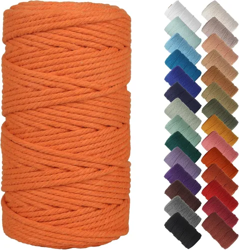 Miniatura 87 de NOANTA - Cuerda de macramé color beige natural, 1/8 pulgadas (3 mm) x 109 yardas (100 metros), cuerda de algodón colorido para colgar en la pared