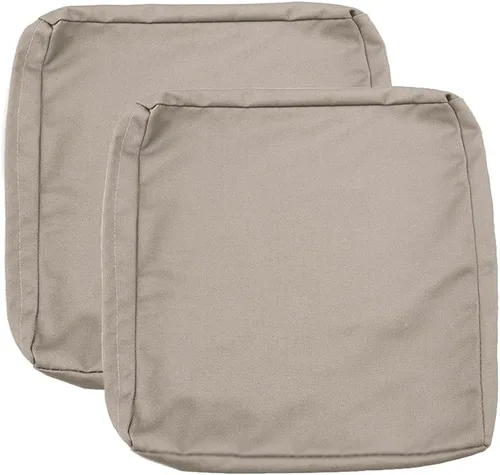 Miniatura 30 de Sqodok - Fundas para cojines de patio de 18 x 18, fundas impermeables para cojines de exterior de repuesto, 2 unidades, fundas para asientos