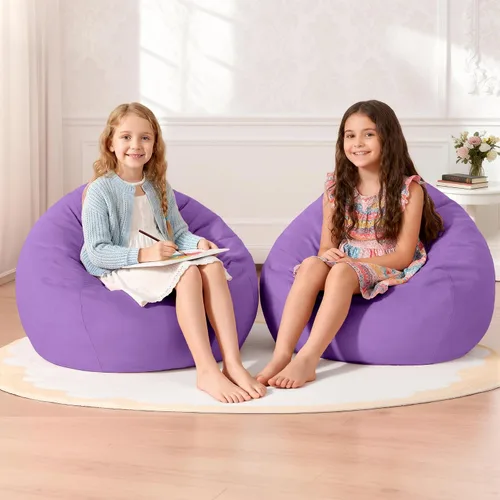 Miniatura 59 de Homguava - Sillón puff de 3 pies Sillón estilo puff grande de 3 pulgadas con relleno de espuma viscoelástica, sofá suave con funda de terciopelo