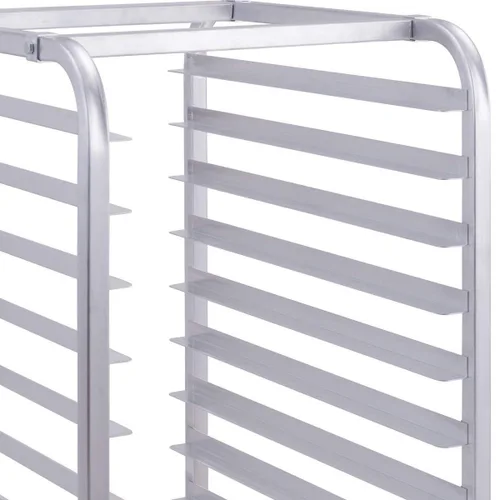 Miniatura 7 de Giantex Estante de aluminio para panadería de 10 niveles, bandeja para bollos de cocina comercial, carrito móvil para panaderos con estantes