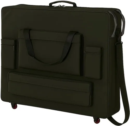 Royal Massage Deluxe - Funda de transporte universal para mesa de masaje de gran tamaño, color negro con ruedas (28 pulgadas)
