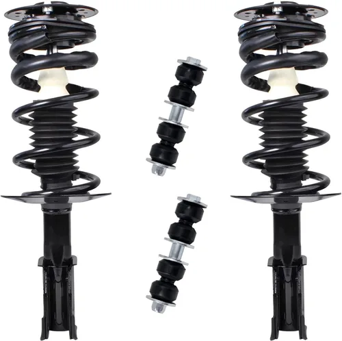 Miniatura 33 de Detroit Axle - Puntales delanteros con resorte helicoidal + enlaces de extremo de barras estabilizadoras de repuesto para Ford Flex Lincoln MKT