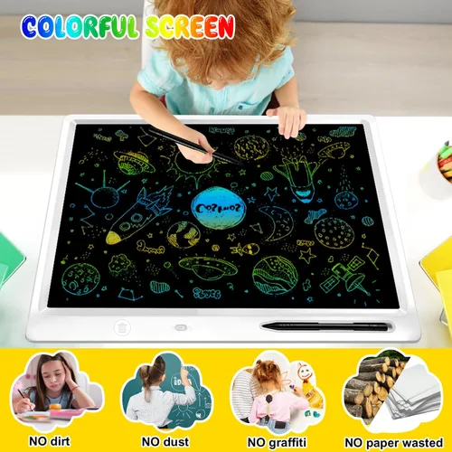 Miniatura 4 de Tableta de escritura LCD de 18 pulgadas para niños y adultos, tableta de dibujo grande 18 Inch Large Drawing Tablet with Stand, Screen-Free Travel