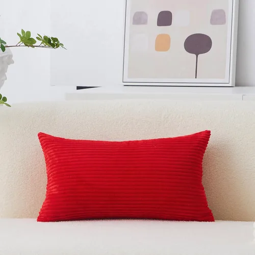 Miniatura 70 de Home Brilliant Funda de cojín decorativo amarillo mostaza 18x18 de pana acanalada suave a rayas decoración de otoño para sofá cama decoración