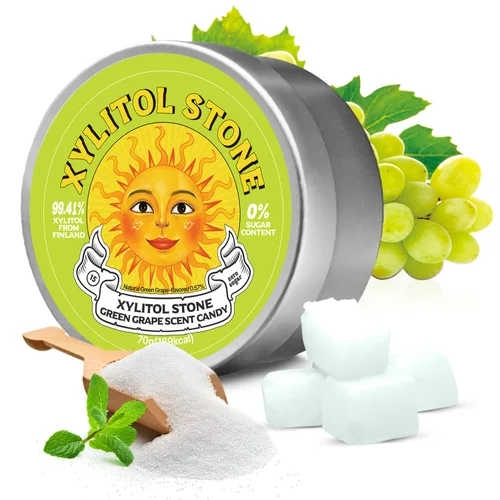 Miniatura 15 de Xylitol Stone Caramelos sin azúcar - Veganos y compatibles con dieta cetogénica, caramelos duros únicos sin azúcar - Dulces con 100% sabor natural