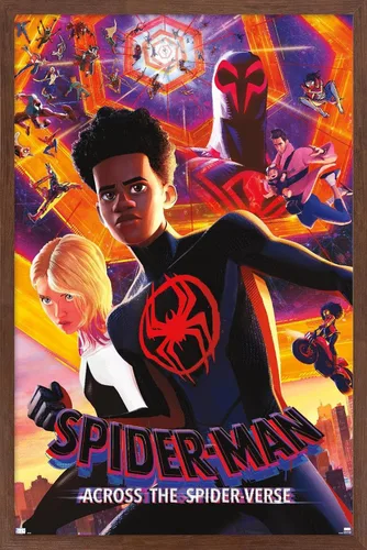 Miniatura 16 de Marvel Spider-Man: Across The Spider-Verse - Póster de pared de hoja del grupo uno, 34 pulgadas de largo x 22.4 pulgadas de ancho, versión enmarcada