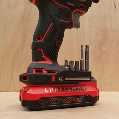 Miniatura 3 de StealthMounts Soporte magnético para puntas Craftsman (paquete de 2) - Rojo Fabricado en Reino Unido