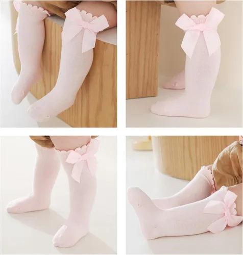 Miniatura 10 de DRESHOW BQUBO - Calcetines de punto para bebé, calcetines de algodón para niñas pequeñas