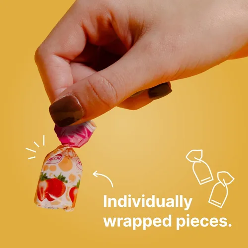 Miniatura 5 de Caramelos duros surtidos con frutas envueltos individualmente de Cambie, 1 lb de caramelo de fruta con un exterior duro deliciosamente dulce con un