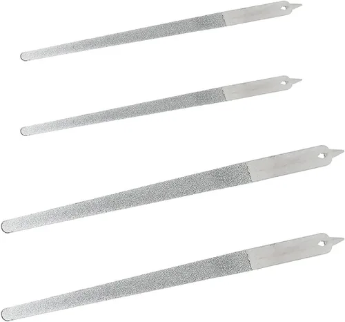 Miniatura 7 de Lima de uñas de polvo de diamante, lima de acero inoxidable para uñas, 2 unidades de 6 pulgadas