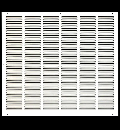 Miniatura 64 de HVAC Premium 30' x 10' [Abertura de conducto] Rejilla de aire de retorno de acero estampado plano - Pared lateral y techo - Cubierta de conducto