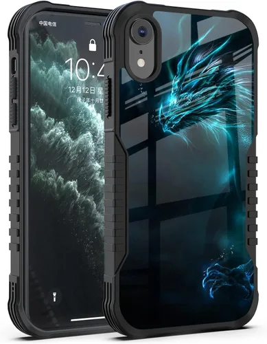 Miniatura 10 de Funda compatible con iPhone XR para hombres y niños, resistente a los golpes, funda de policarbonato duro de silicona suave, resistente a los Bonito