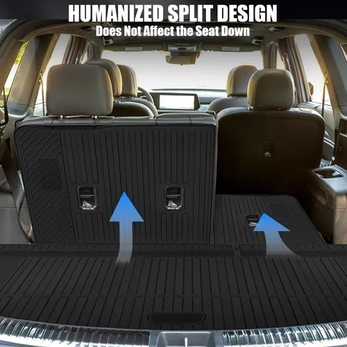Miniatura 6 de Alfombrillas y forro de carga y respaldo para Chevrolet/Chevy Suburban/GMC Yukon XL 2021-2026 de 7 asientos, protección para todo tipo de clima
