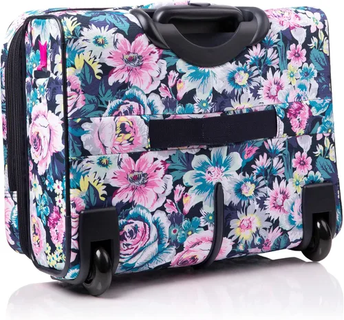 Miniatura 2 de Vera Bradley Bolsa de trabajo con ruedas Softside para mujer, Garden Grove