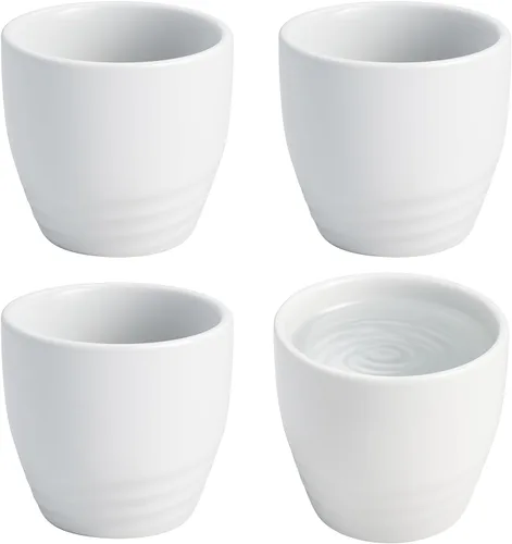 Miniatura 11 de Juego de 4 tazas de sake de porcelana de estilo japonés, juego de tazas pequeñas de cerámica para sake caliente o frío, tazas de sake tradicionales