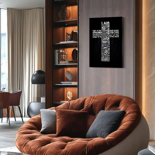 Miniatura 2 de Cuadro enmarcado de cruz de Jesús en lona para pared, arte impreso en blanco y negro, pintura cristiana, póster inspiradora, Jesús católico