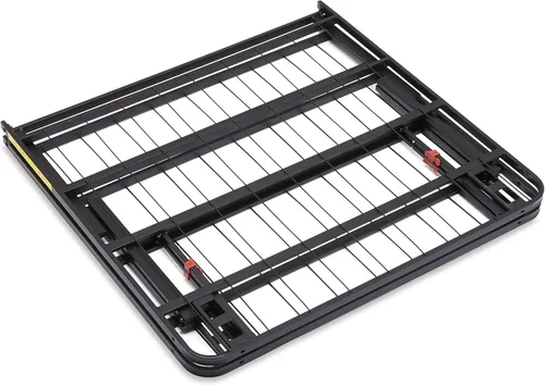 Miniatura 7 de Amazon Basics Base de cama de plataforma de metal plegable con configuración sin herramientas, 18 pulgadas de alto, marco de acero resistente,