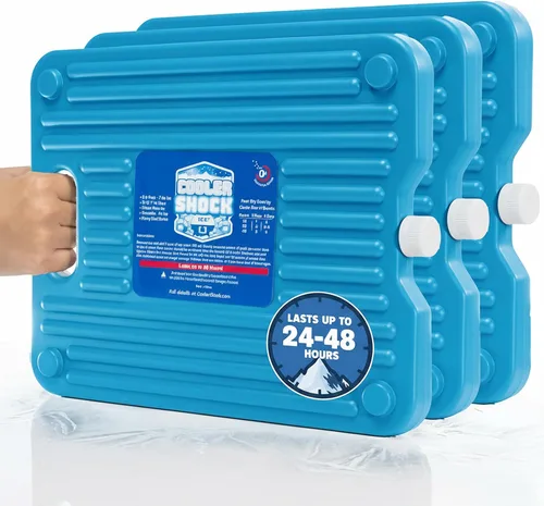 Miniatura 10 de Cooler Shock Paquetes de Hielo - Reutilizables, Premium, Paquete Grande y Set de Almuerzo para Uso a Largo Plazo - Se Enfría Más Rápido que el Hielo