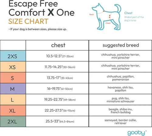 Miniatura 4 de Gooby Comfort X One Arnés para Perro - Arnés para perro que se pone por la cabeza para perros pequeños y medianos - Sin escape y sin ahogo - Malla