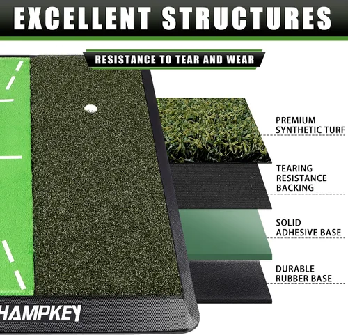 Miniatura 2 de CHAMPKEY Heavy-Duty Golf Hitting Mat - Swing Path Feedback Golf Practice Mat - Ideal for Indoor and Outdoor Training