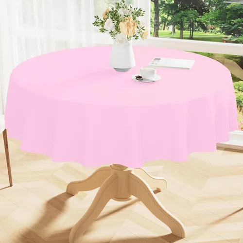 Miniatura 25 de Smiry Mantel cuadrado de vinilo impermeable de 54x54 pulgadas, protector de manteles de vinilo lavables, funda de mesa resistente a derrames