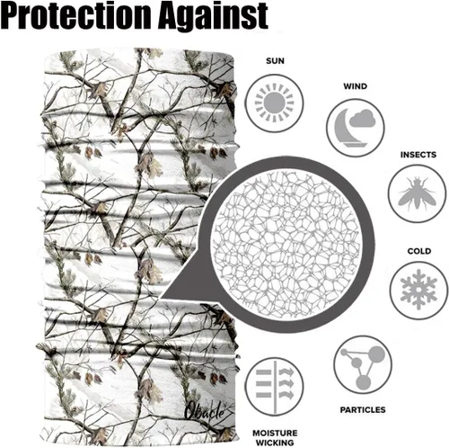 Miniatura 8 de Obacle Polaina de cuello para protección contra el polvo, el viento, el sol, para hombres y mujeres