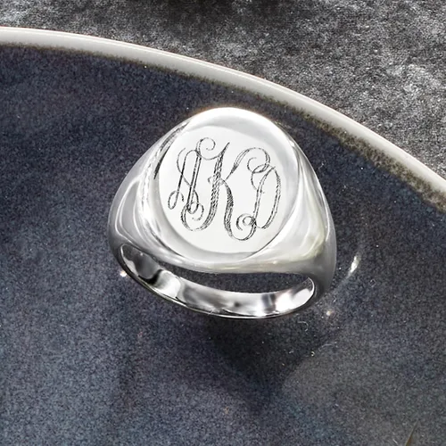 Miniatura 5 de Ross-Simons Anillo de plata de ley personalizado, Plata Esterlina, no conocido