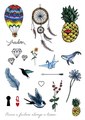 Miniatura 24 de Tatsy Juego de chicano, calcomanía temporal de tatuaje para hombres y mujeres, tatuajes falsos de temperatura corporal, chicana, vato, latín