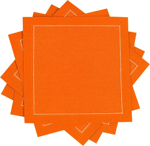 Miniatura 11 de Servilletas de cóctel de algodón blanco, 100% algodón, paquete de 50 unidades, 4.5 x 4.5 pulgadas, calidad de hotel, suaves y absorbentes, ideales