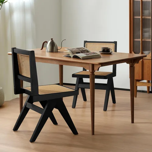 Miniatura 4 de Comfy to go Sillas de Comedor Modernas Negras Juego de 4 Sillas de Cocina Sin Brazos