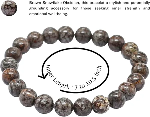 Miniatura 142 de Amazing Gemstone Crystal Bracelet for Women Men's Gifts - Protection Healing Crystal Bracelet - 8mm Gemstone Beaded Stretchable Bracelet Pulseras