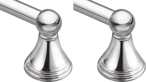 Miniatura 9 de Colección Moen Preston Soporte para Papel Higiénico de Un Solo Poste Níquel Cepillado Resistente a Manchas, Soporte para Rollo de Papel Higiénico