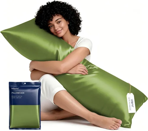 Miniatura 91 de MR&HM - Funda de almohada de satén 16- verde floral
