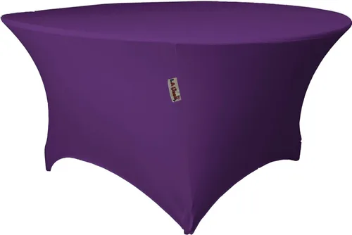 Miniatura 7 de LA Linen Mantel redondo de elastano, 60 x 30 pulgadas, negro