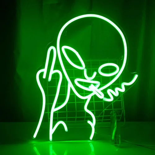 Miniatura 8 de Lucunstar Letrero de Neón de Calavera de Halloween Letrero LED de Neón de Halloween Letreros de Neón para Decoración de Pared Brillo Ajustable