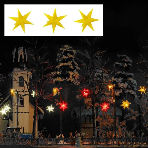 Miniatura 2 de Busch 5415 Iluminado Estrellas Amarillo 3/HO Escala Modelo Iluminación