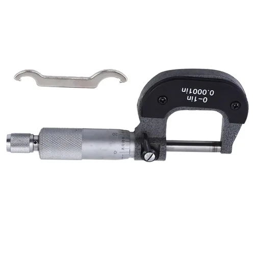Miniatura 4 de 0-1 en micrómetro exterior de precisión W/caja, precisión 0.0001 pulgadas, herramienta maquinista de precisión de grado profesional