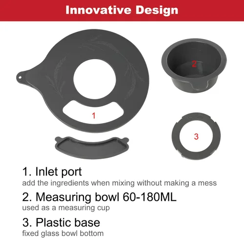 Miniatura 3 de Lawenme KitchenAid K5GB - Cubierta para cuenco de vidrio para batidora de 5 cuartos de galón con cabezal inclinable, protector contra salpicaduras
