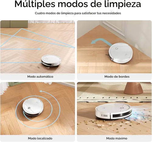 Miniatura 7 de ILIFE Aspiradora robot V2, succión sin enredos, 120 minutos de tiempo de funcionamiento, delgada, aspiradora robótica de carga automática, ideal
