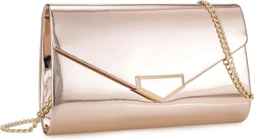 Miniatura 19 de CHARMING TAILOR Bolso de embrague de PU para mujer, bolso de mano elegante para ocasiones especiales