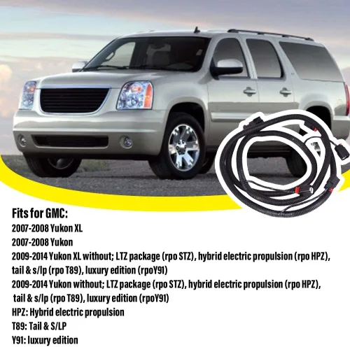 Miniatura 2 de Arnés de cables para sensor de estacionamiento trasero para Chevy Suburban Tahoe GMC Yukon, reemplaza 22899761