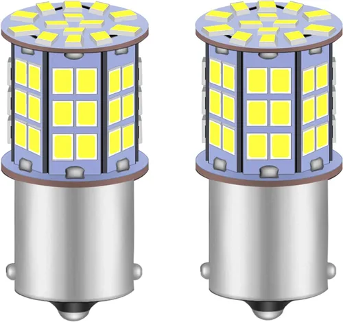 GRV BA15S 1156 1141 foco LED 4 W 56-2835 SMD súper brillante corriente continua y alterna 12 V-24 V 40 W, lámpara de halogéno de reemplazo para