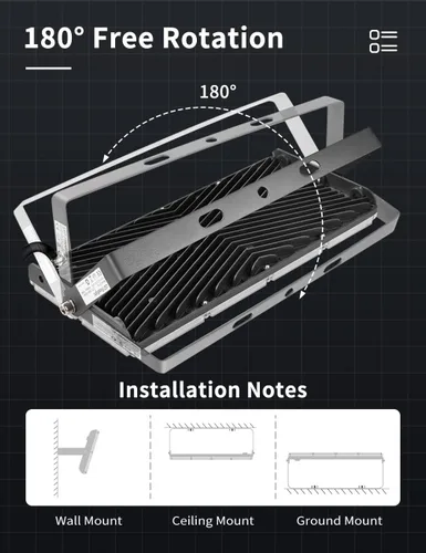 Miniatura 5 de papasbox Luz de inundación LED de 100 W para exteriores, luces de seguridad para exteriores de 8000 lúmenes, luces LED blancas cálidas de 3000 K