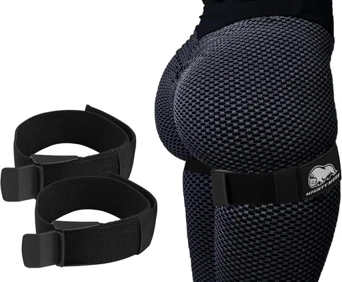 BFR Bandas de oclusión para mujer, restricción del flujo sanguíneo, bandas de entrenamiento para piernas, glúteos y cadera, tela de resistencia para