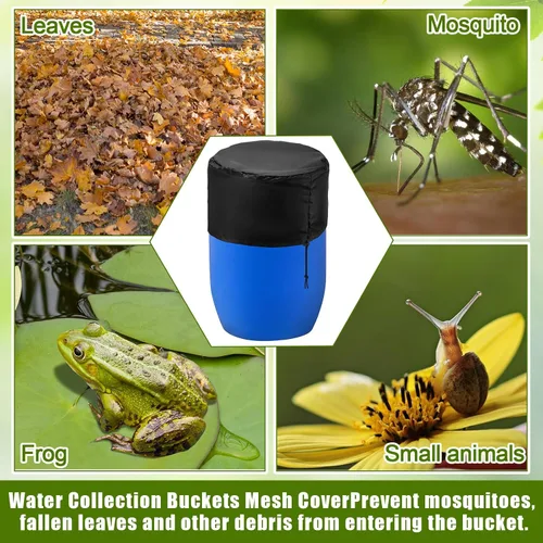 Miniatura 6 de Shappy 3 piezas de 55 galones de cubierta de barril para recolección de agua de lluvia, cubos, cubierta de tanque de herramientas de cosecha